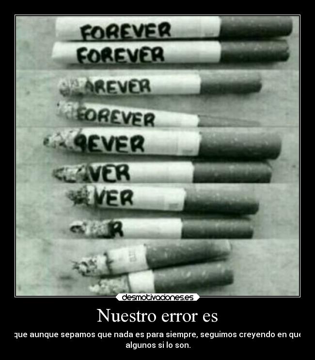 Nuestro error es - 
