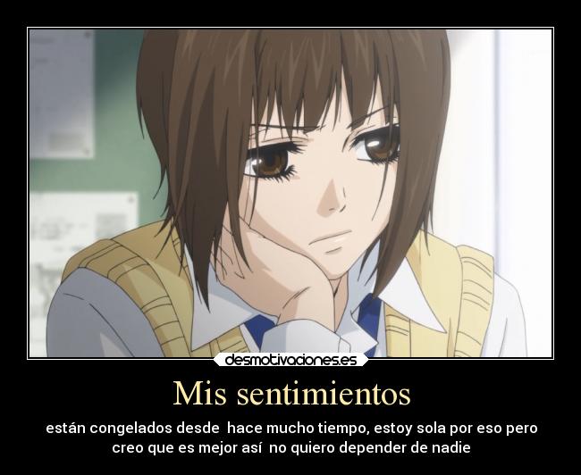 carteles sentimientos sociedad silencio soledad problemas pasado odio miedo felicidad distancia corazon confianza anime desmotivaciones