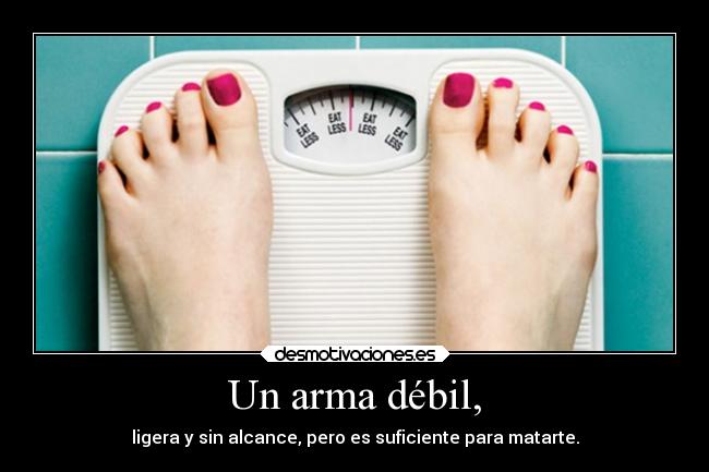 carteles sociedad gorda balanza arma teconozcomeconoces desmotivaciones