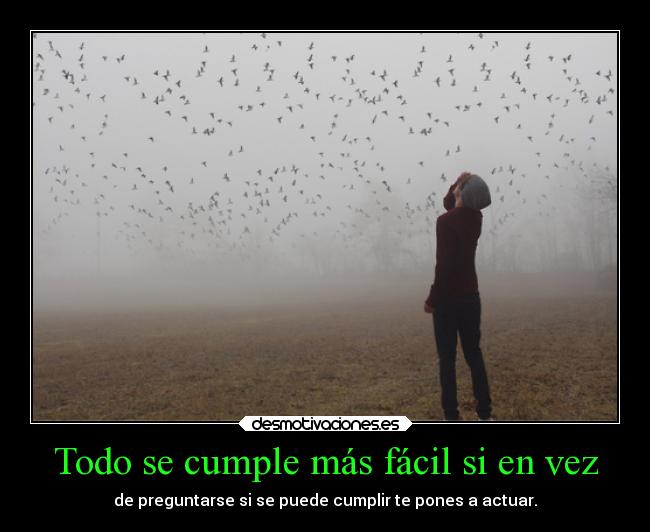 Todo se cumple más fácil si en vez - 
