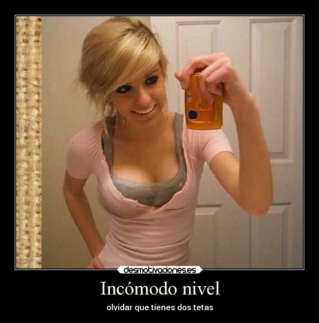 Incómodo nivel - olvidar que tienes dos tetas