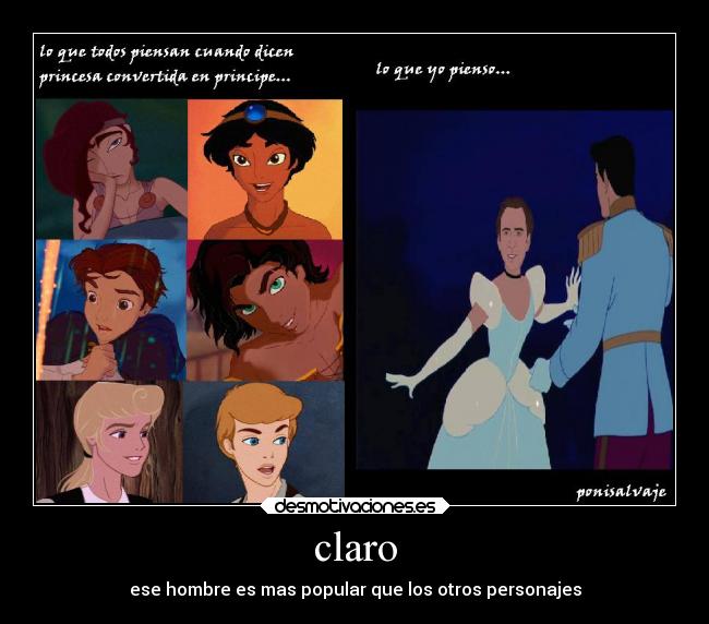 carteles tonto prinsesas prinsesos cenicienta desmotivaciones