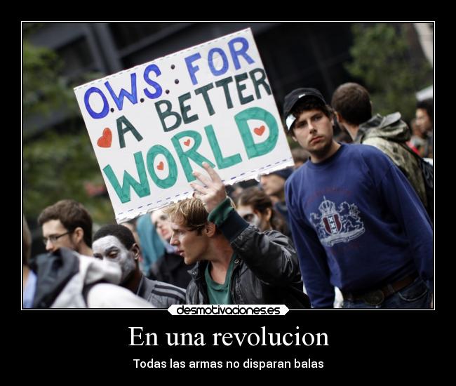 En una revolucion - Todas las armas no disparan balas