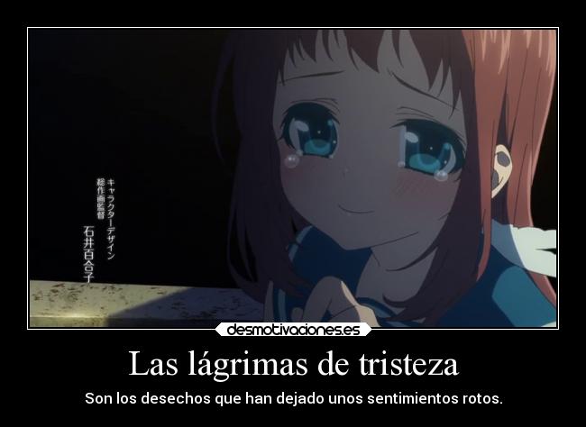 carteles tristeza animales anime lagrimas desmotivaciones