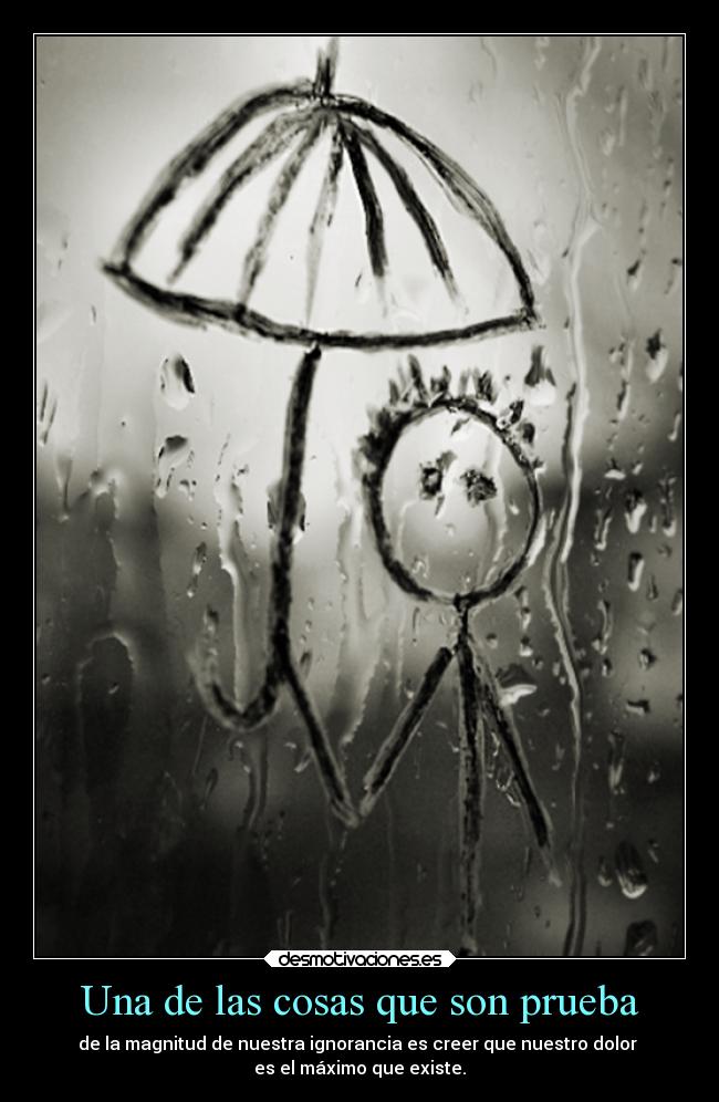 Una de las cosas que son prueba - 