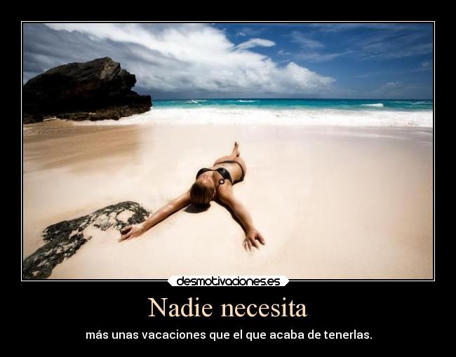 Nadie necesita -