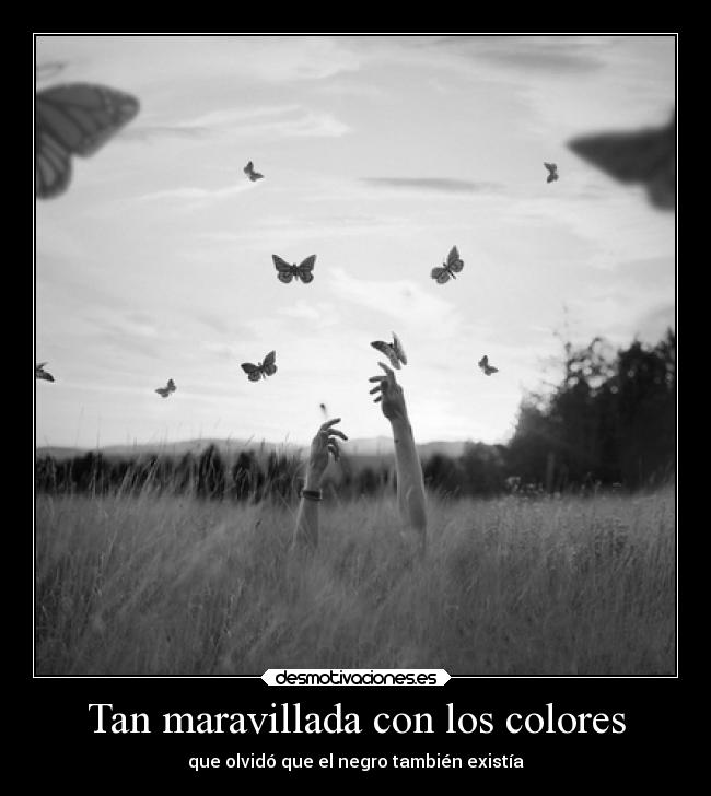 Tan maravillada con los colores - 