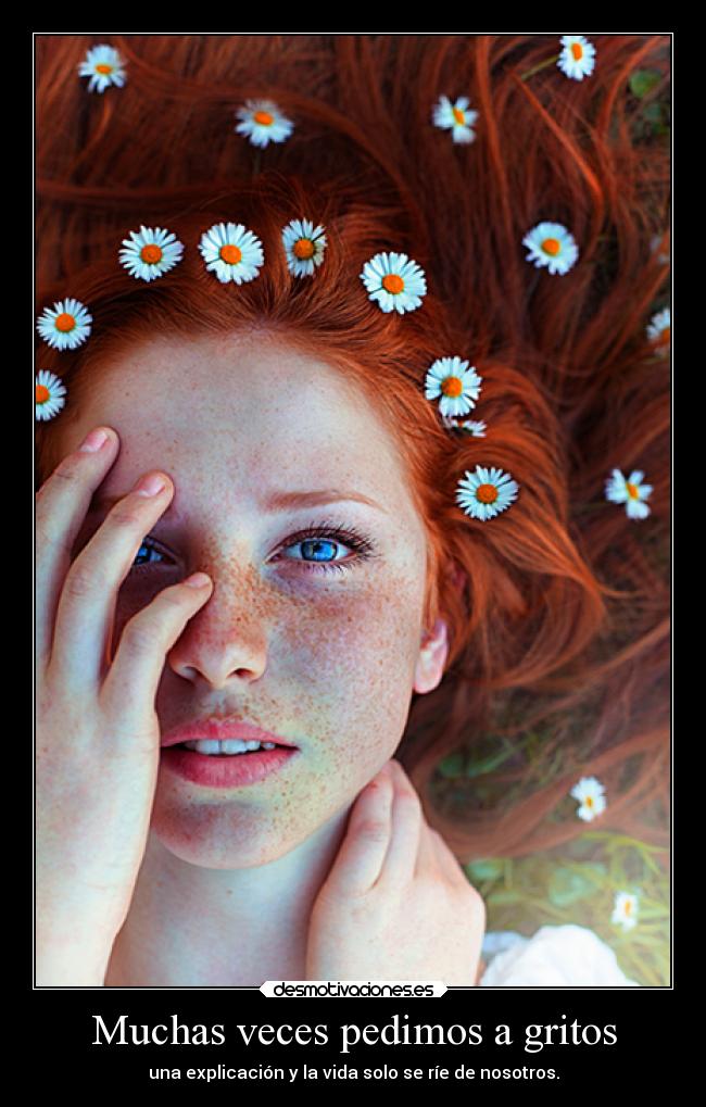 Muchas veces pedimos a gritos - 