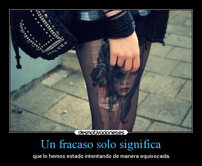 Un fracaso solo significa - 