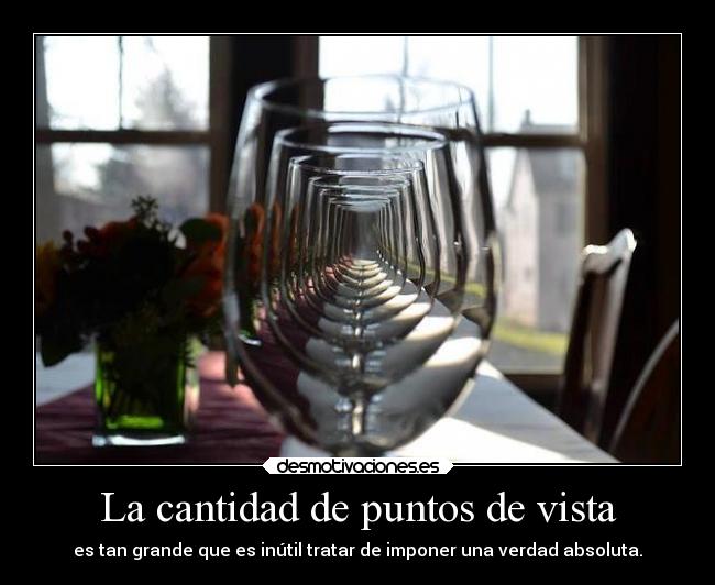 La cantidad de puntos de vista -