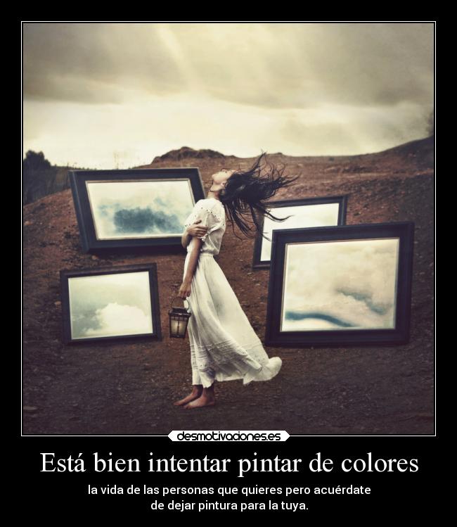 Está bien intentar pintar de colores - 
