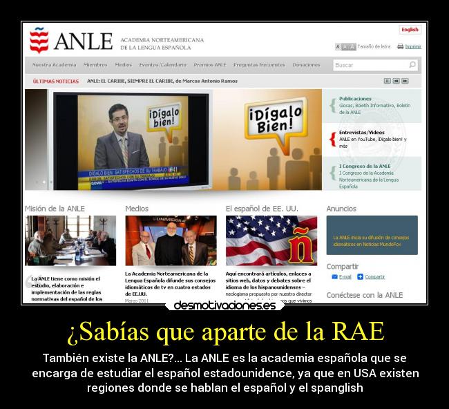 ¿Sabías que aparte de la RAE -