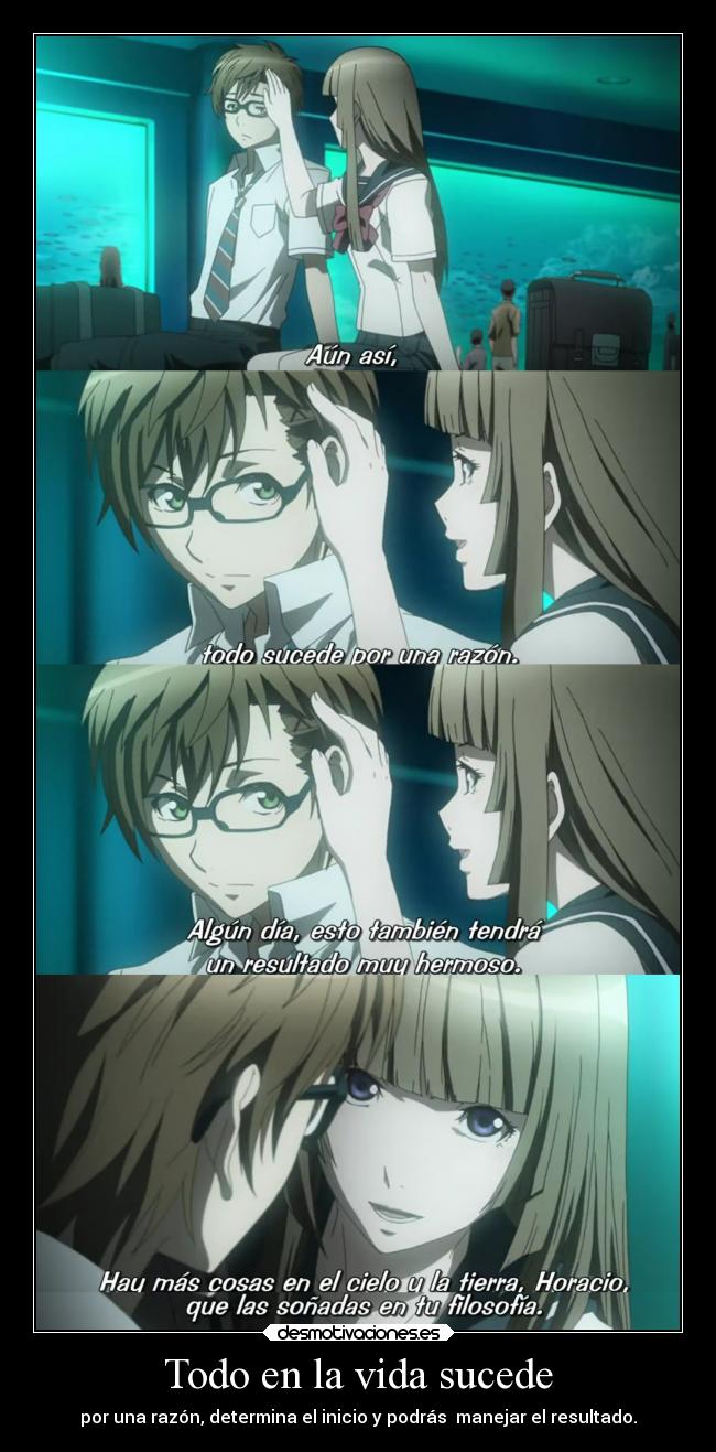 carteles vida pasado vida anime suceder razon determinar origen inicio presente resultado futuro raptorhunters desmotivaciones