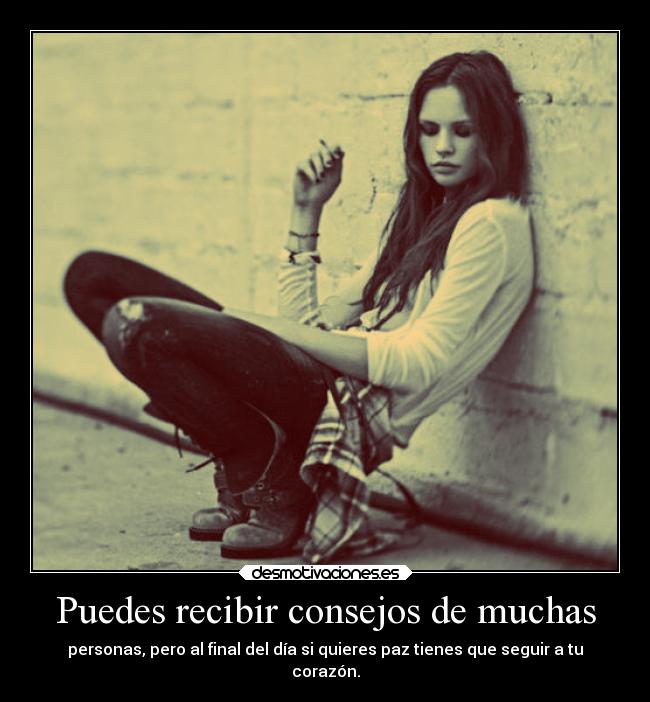 Puedes recibir consejos de muchas - 