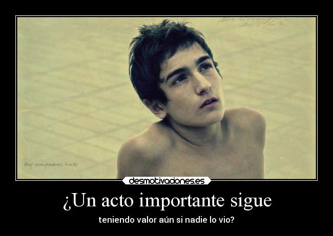 ¿Un acto importante sigue - 