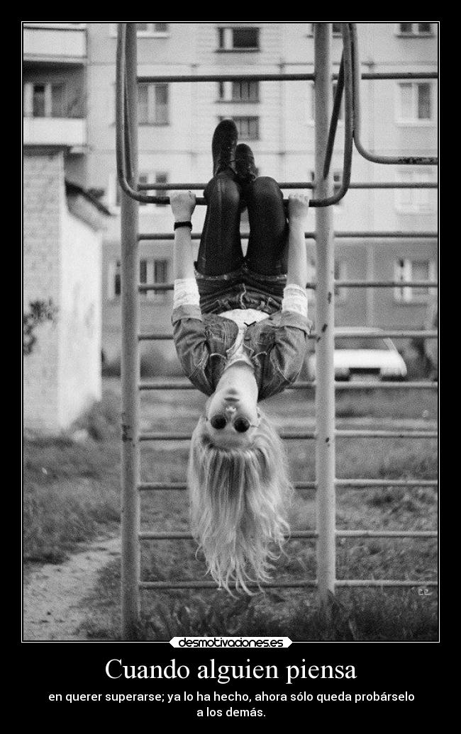 Cuando alguien piensa -