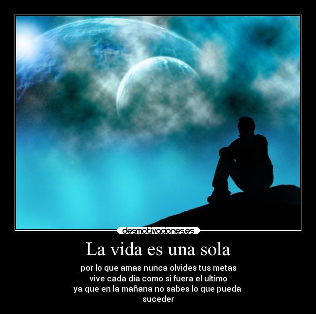 La vida es una sola -