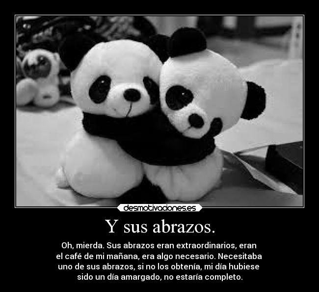 carteles abrazos felicidad alegria abrazos mananas pandas foreverpanda loamoael desmotivaciones