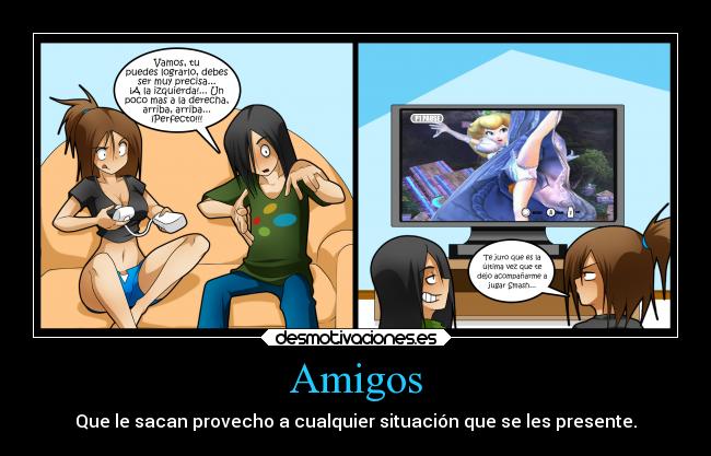 carteles amigos videojuegos amistad jagodibuja desmotivaciones