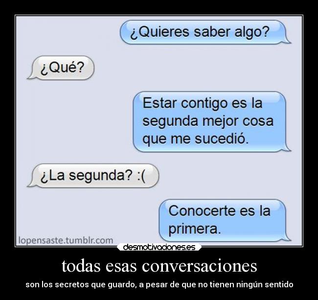 todas esas conversaciones -