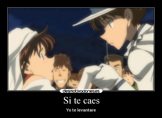 carteles amor anime kaito kid aoko desmotivaciones