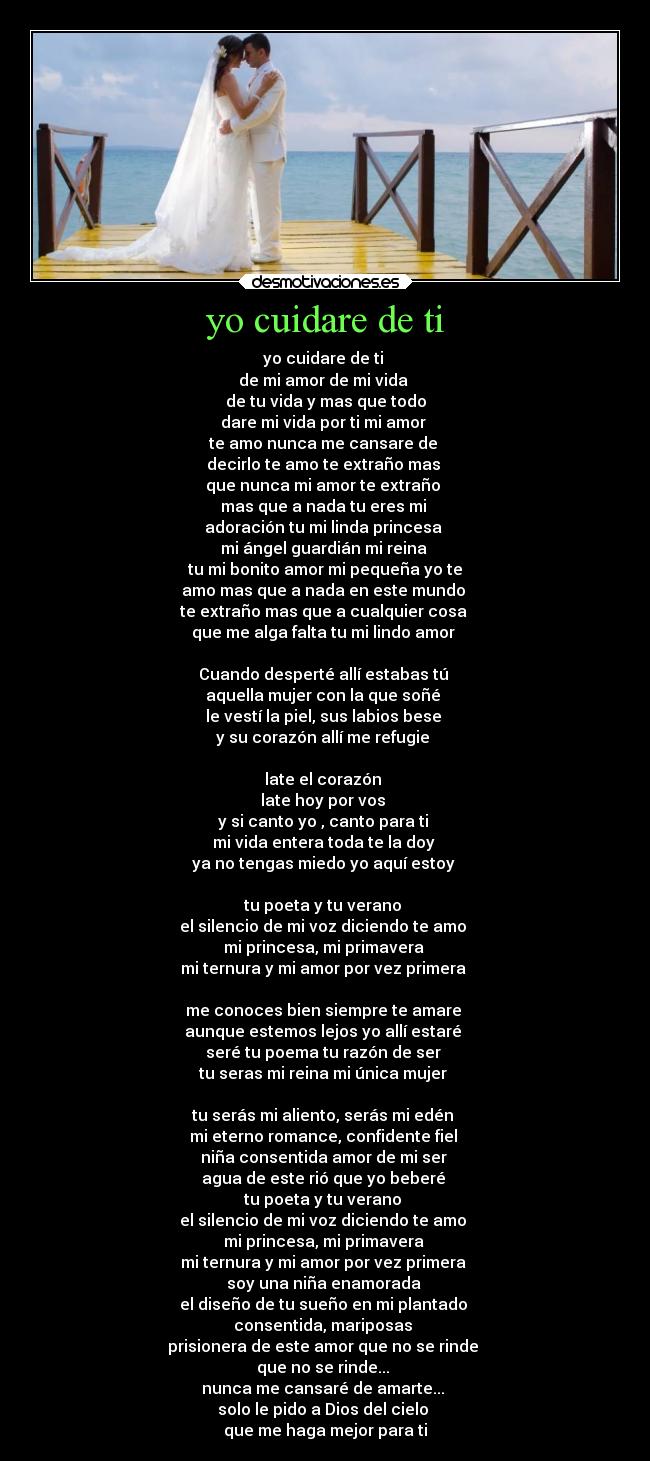 yo cuidare de ti -