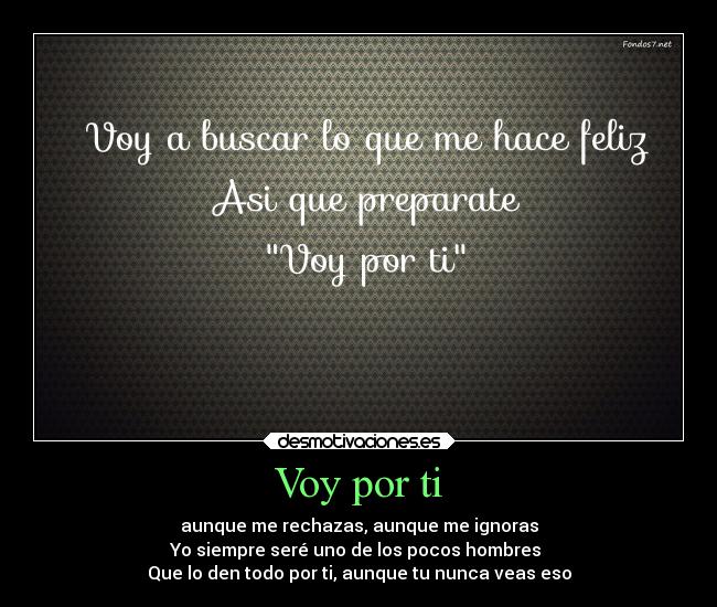 Voy por ti - 