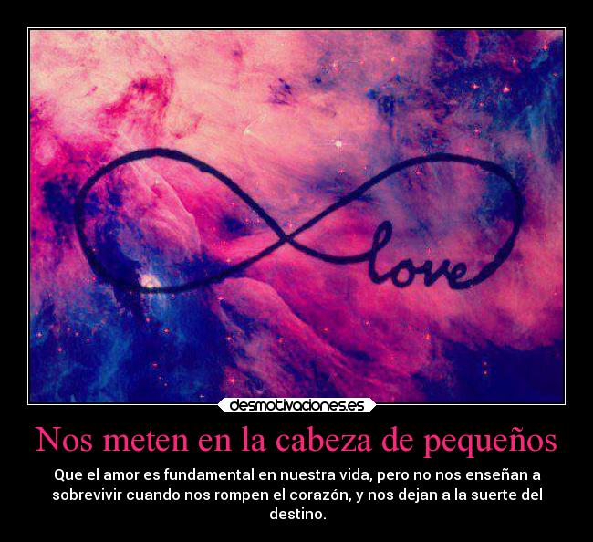 Nos meten en la cabeza de pequeños -