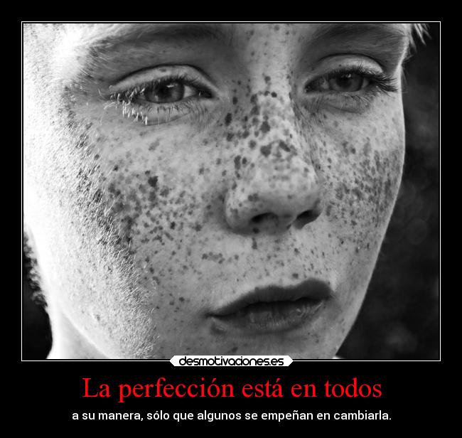 La perfección está en todos -