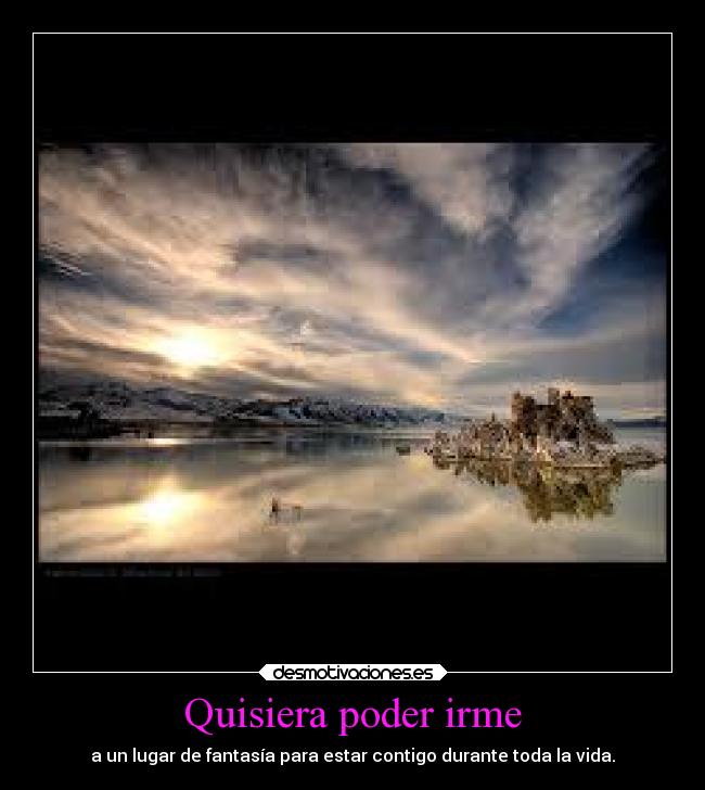 Quisiera poder irme -