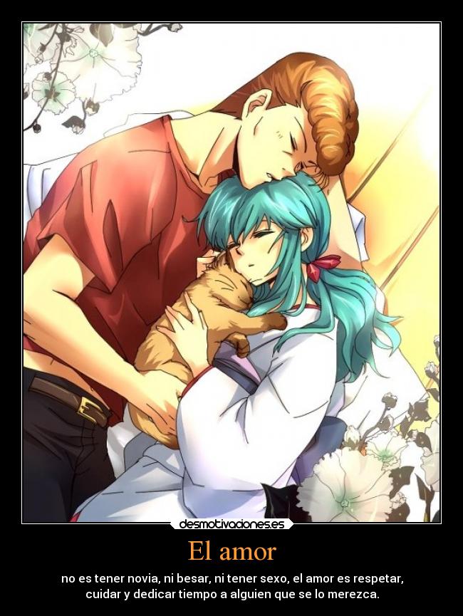 carteles amor sexo corazon amor anime kazuma kuwabara yukina hakusho manga cuidar tiempo desmotivaciones