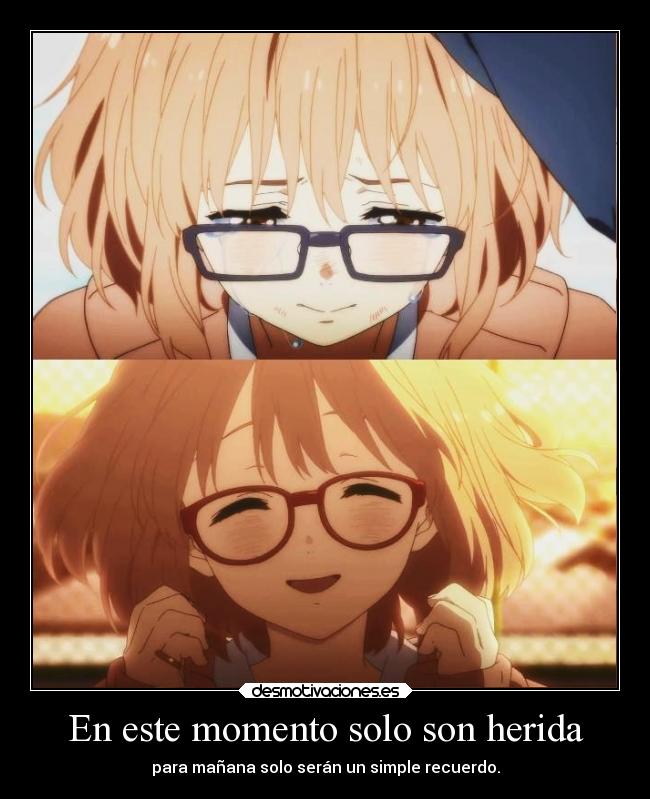 En este momento solo son herida - 
