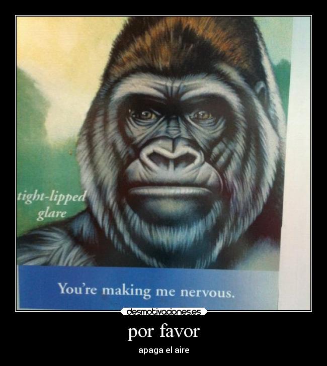 por favor - apaga el aire