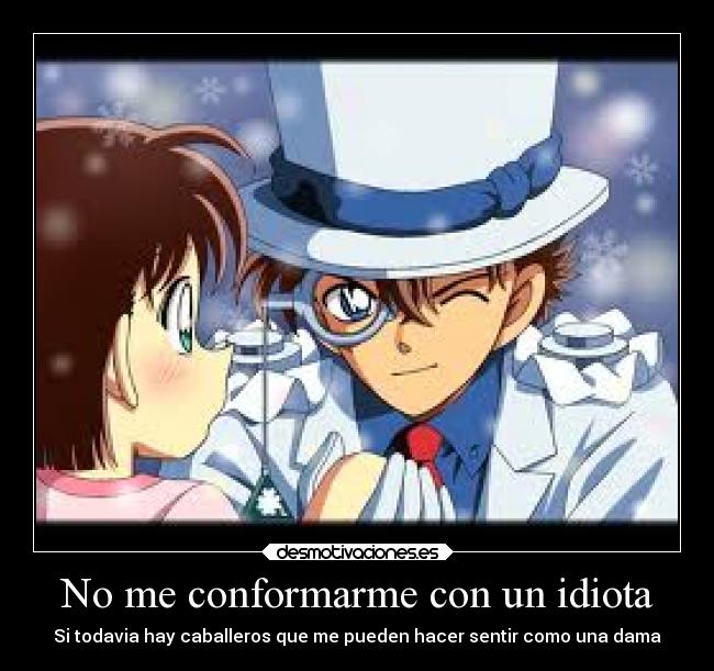carteles anime caballeros kaito ayumi desmotivaciones