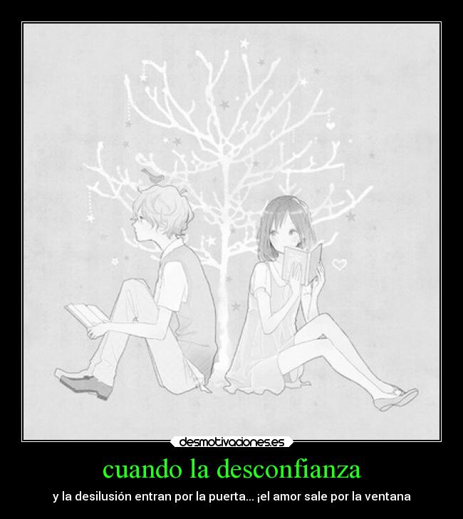 cuando la desconfianza -