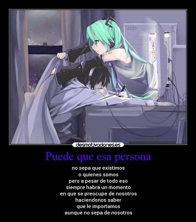 Puede que esa persona -