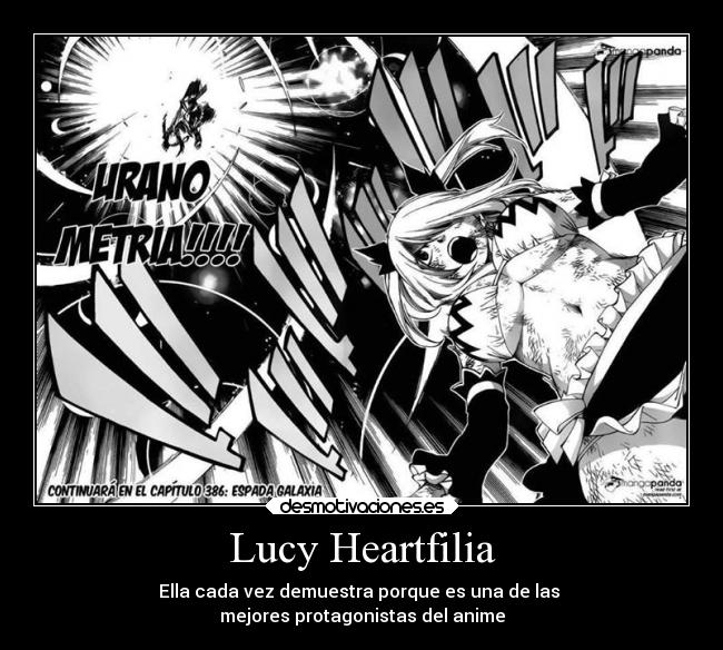 Lucy Heartfilia - Ella cada vez demuestra porque es una de las 
mejores protagonistas del anime