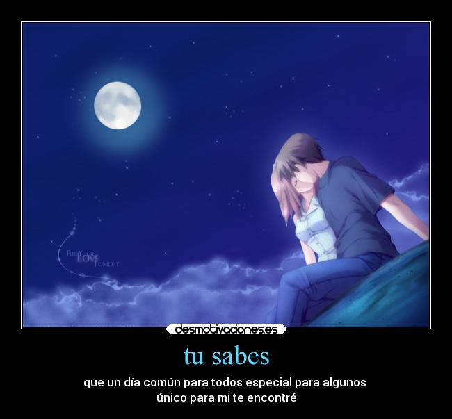 tu sabes -