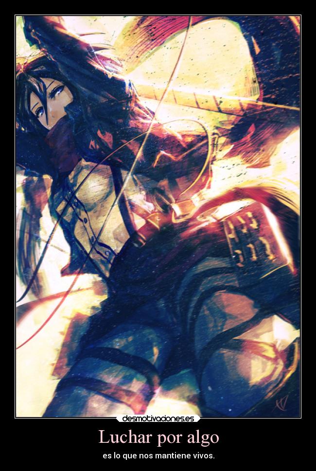 Luchar por algo -