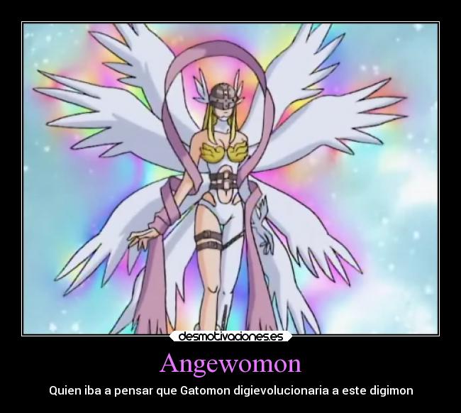 Angewomon - Quien iba a pensar que Gatomon digievolucionaria a este digimon