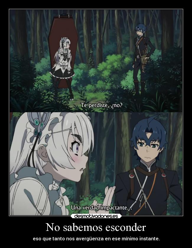 No sabemos esconder -