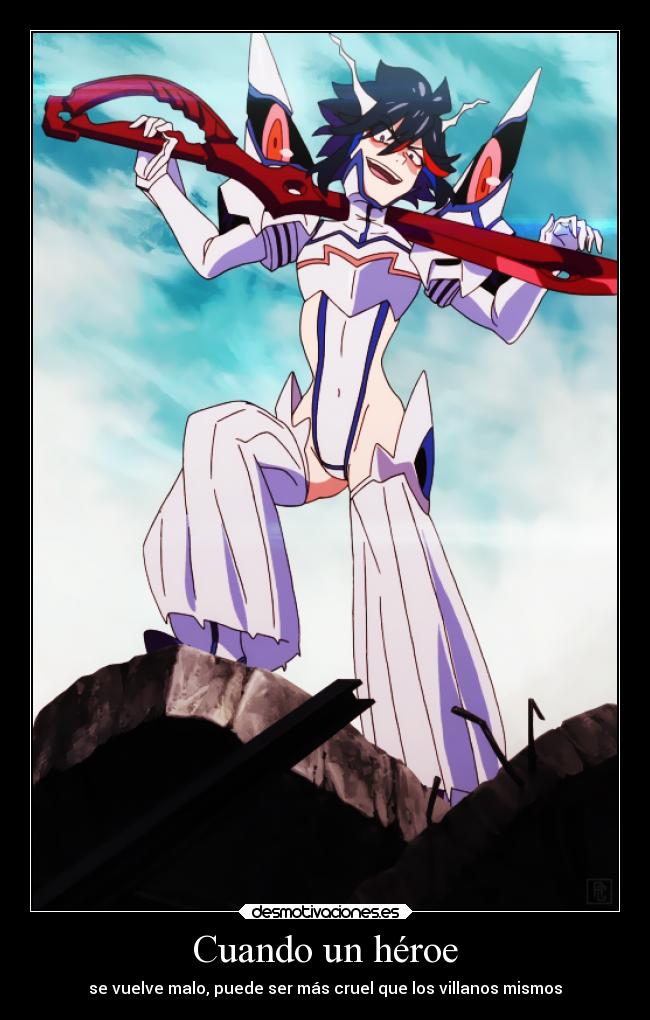 carteles anime kill ryuko desmotivaciones
