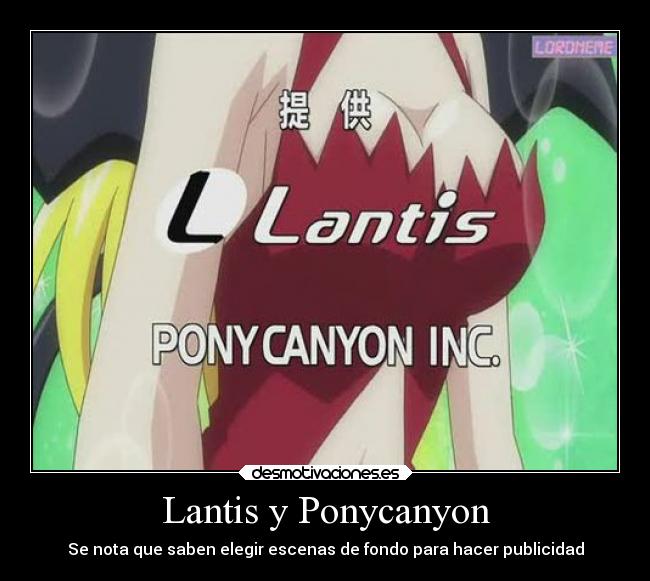 carteles anime lantis ponycanyon akikan melon desmotivaciones