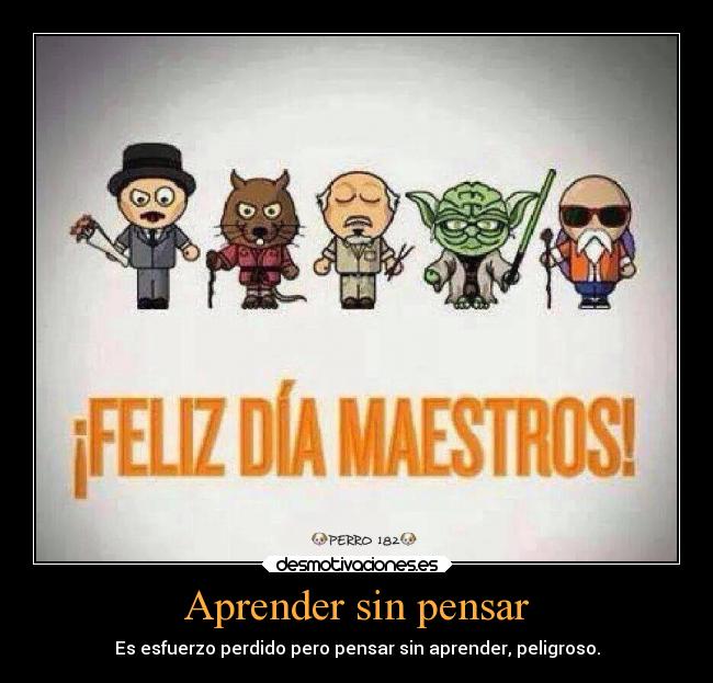 Aprender sin pensar -