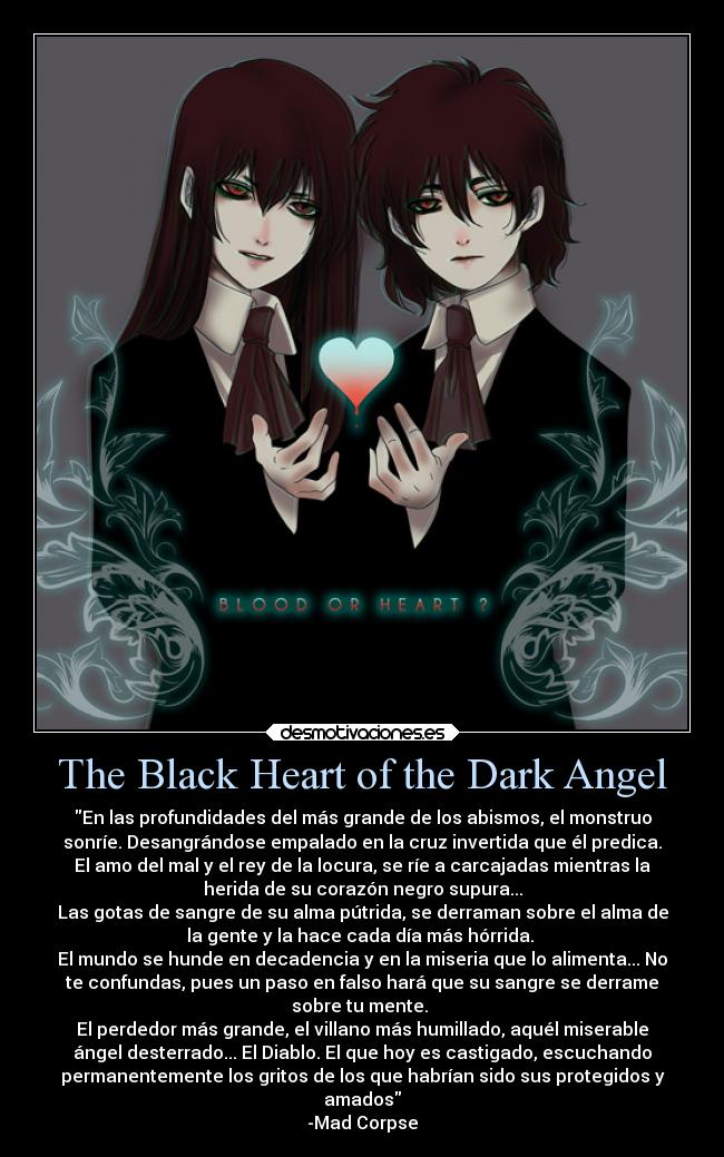 carteles anime mal diablo sangre theblackheartofthedarkangel otroensayodemadcorpse hellsing girlycard alucard desmotivaciones