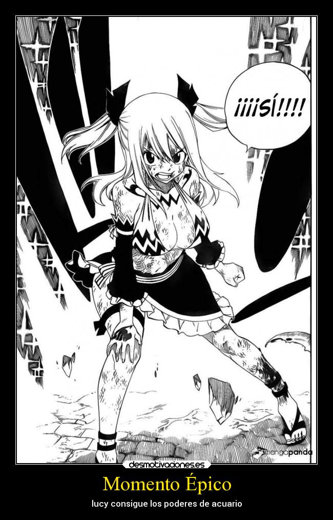 Momento Épico - lucy consigue los poderes de acuario