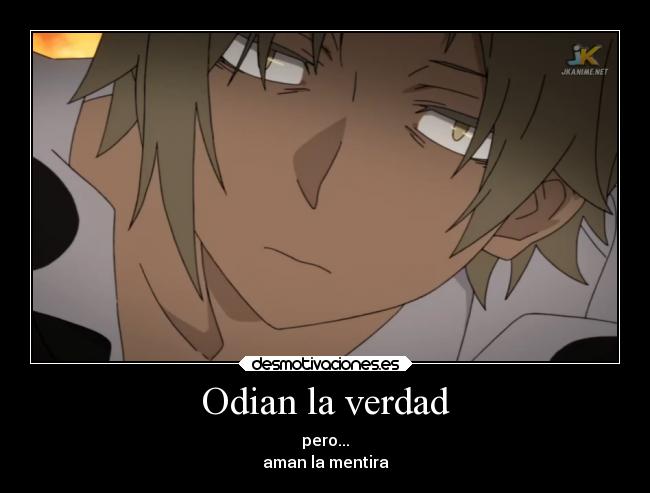 carteles anime mekakucityactors kanoshuuya kano shuuya desmotivaciones