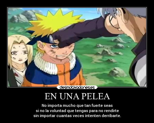 carteles anime naruto protege tsunade desmotivaciones