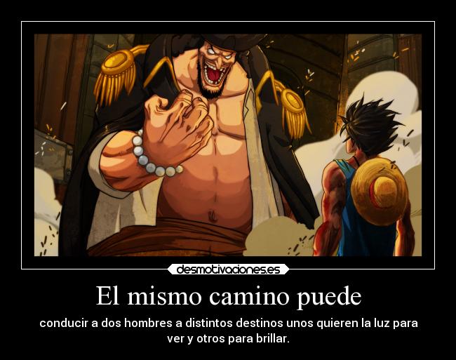 carteles anime one piece luffy barbas negra que viejo desmotivaciones