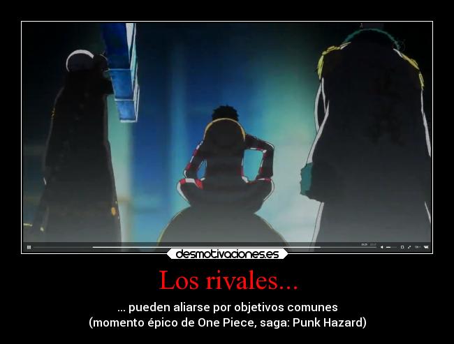 carteles anime one piece punk hazard law trafalgar monkey luffy capitas smoker epico desmotivaciones